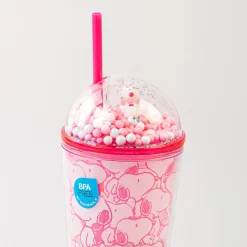 MINISO Borraccia Con Cannuccia - Snoopy New