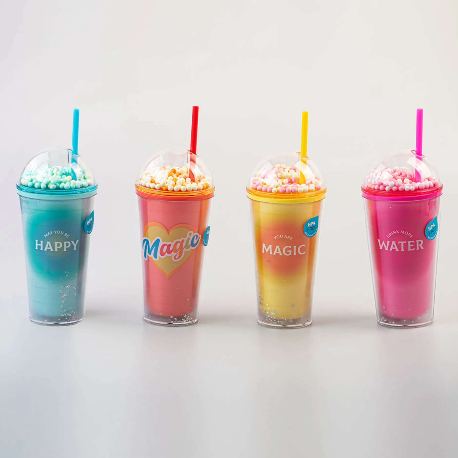 MINISO Borraccia Con Cannuccia (1Pz) (600Ml) Clearance