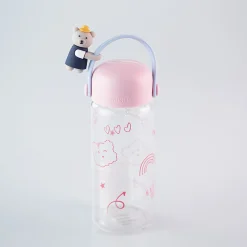 MINISO Borraccia In Vetro Little Bear Rosa (400Ml) Hot