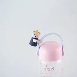 MINISO Borraccia In Vetro Little Bear Rosa (400Ml) Hot