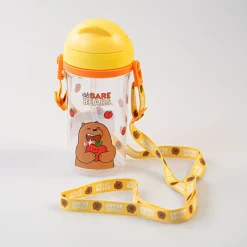 MINISO Borraccia We Bare Bears Con Tracolla - Grizzly Clearance