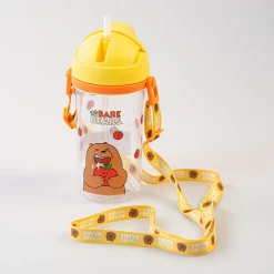 MINISO Borraccia We Bare Bears Con Tracolla - Grizzly Clearance