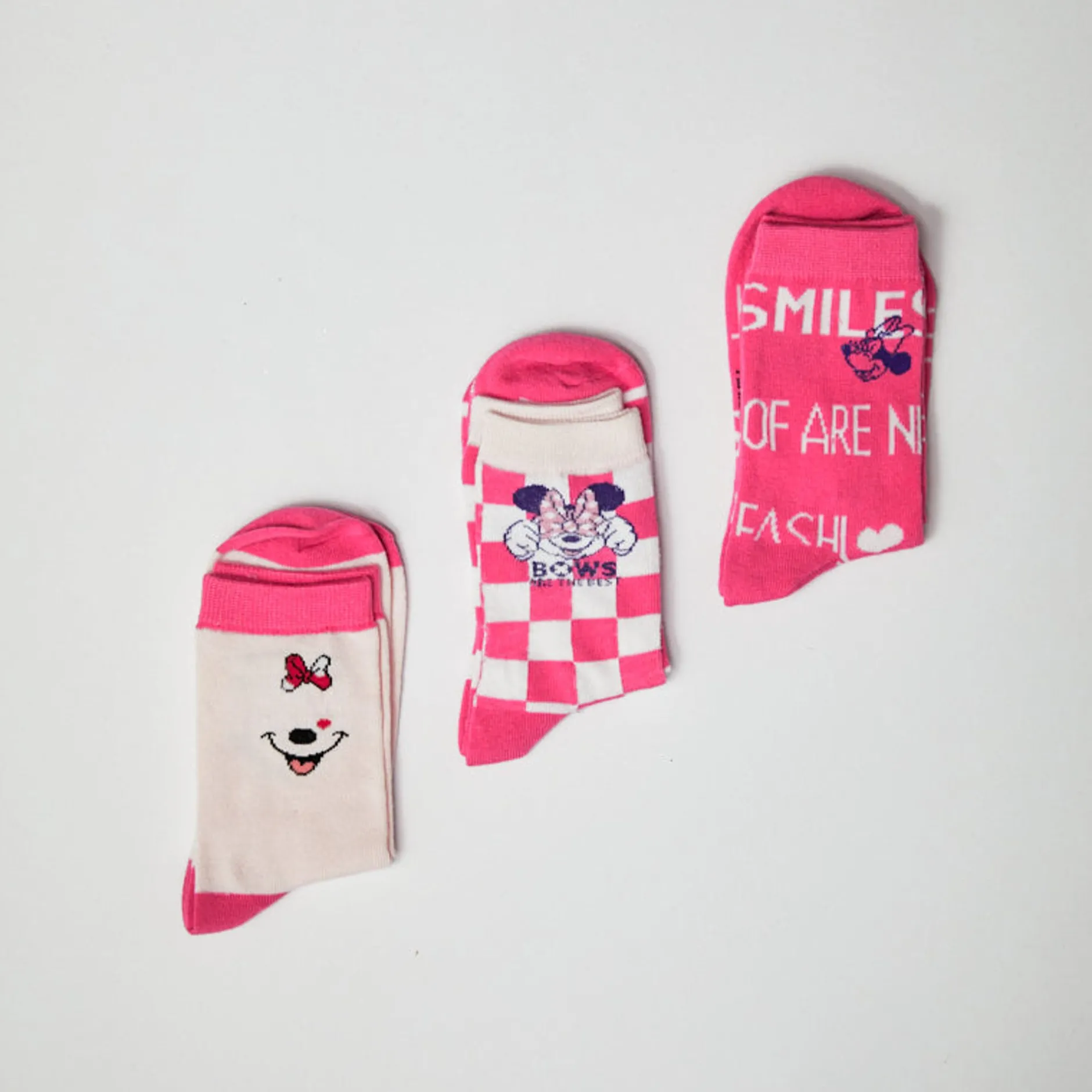 MINISO Calzini Minnie Mouse - Disney 100 Anni (3Paia)