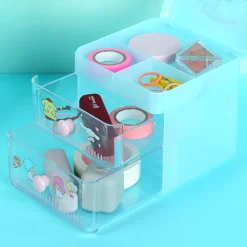 MINISO Organizer Sanrio Azzurro Da Scrivania Con Cassettini Clearance