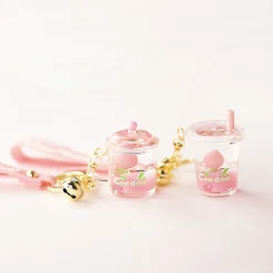 MINISO Portachiavi Cool Summer Drink - Rosa (1Pz) Best