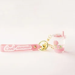 MINISO Portachiavi Cool Summer Drink - Rosa (1Pz) Best