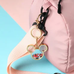 MINISO Portachiavi Mickey Mouse Glitterato Oro Clearance