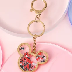 MINISO Portachiavi Mickey Mouse Glitterato Oro Clearance