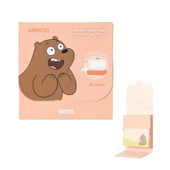 MINISO Sticky Notes Grizzly - We Bare Bears Best