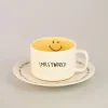 MINISO Tazza E Piattino - Collezione Smiley World (200Ml) New