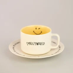 MINISO Tazza E Piattino - Collezione Smiley World (200Ml) New