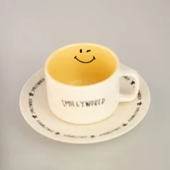 MINISO Tazza E Piattino - Collezione Smiley World (200Ml) New